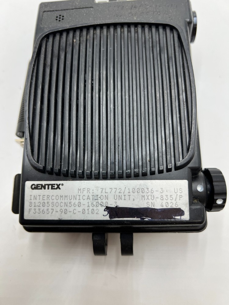 Gentex MXU-835/P Flying Helmet US Intercommunication Unit USED UNTESTED