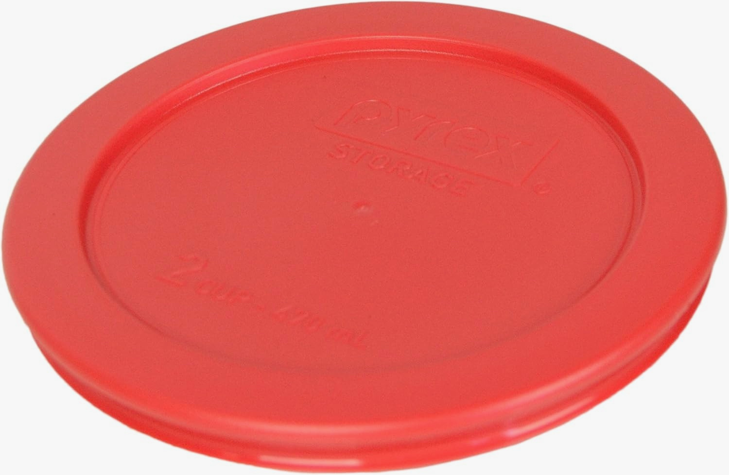 Pyrex Replacement Lid for 2 Cup Round Red Storage Cover 4" 7200-PC 2 Pack NEW!