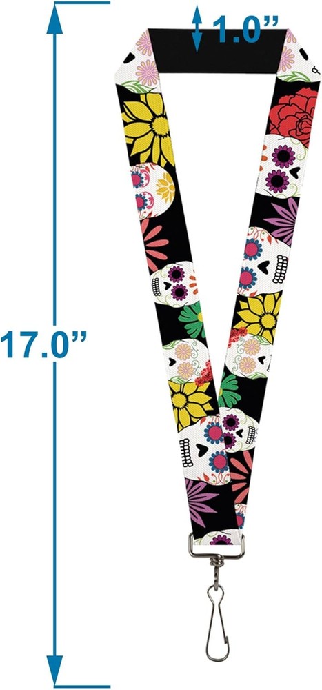 Buckle-Down Lanyard - Sugar Skulls