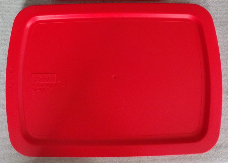 Pyrex 9x13 9 By 13 Red Rectangular Replacement Lid 3 Qt=2.8L 233-PC
