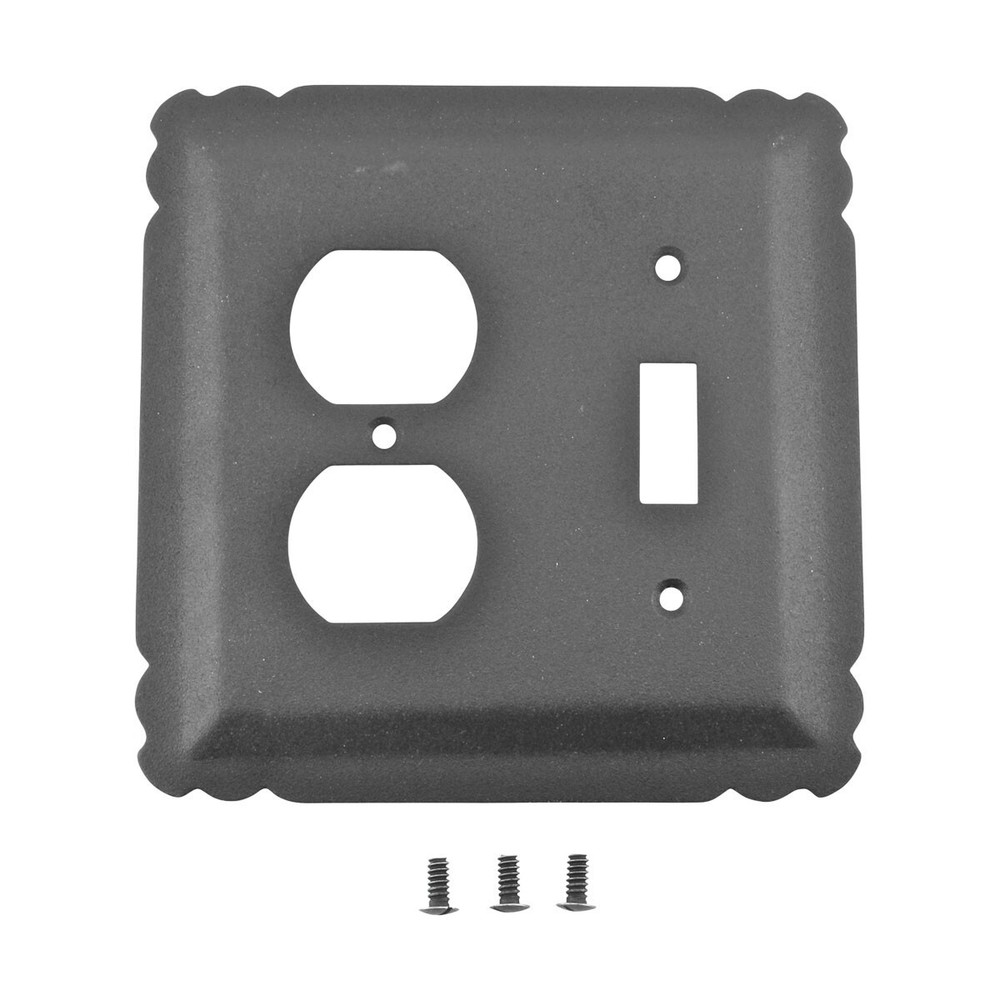 Switchplate Black Wrought Iron Toggle/Duplex | Renovator's Supply