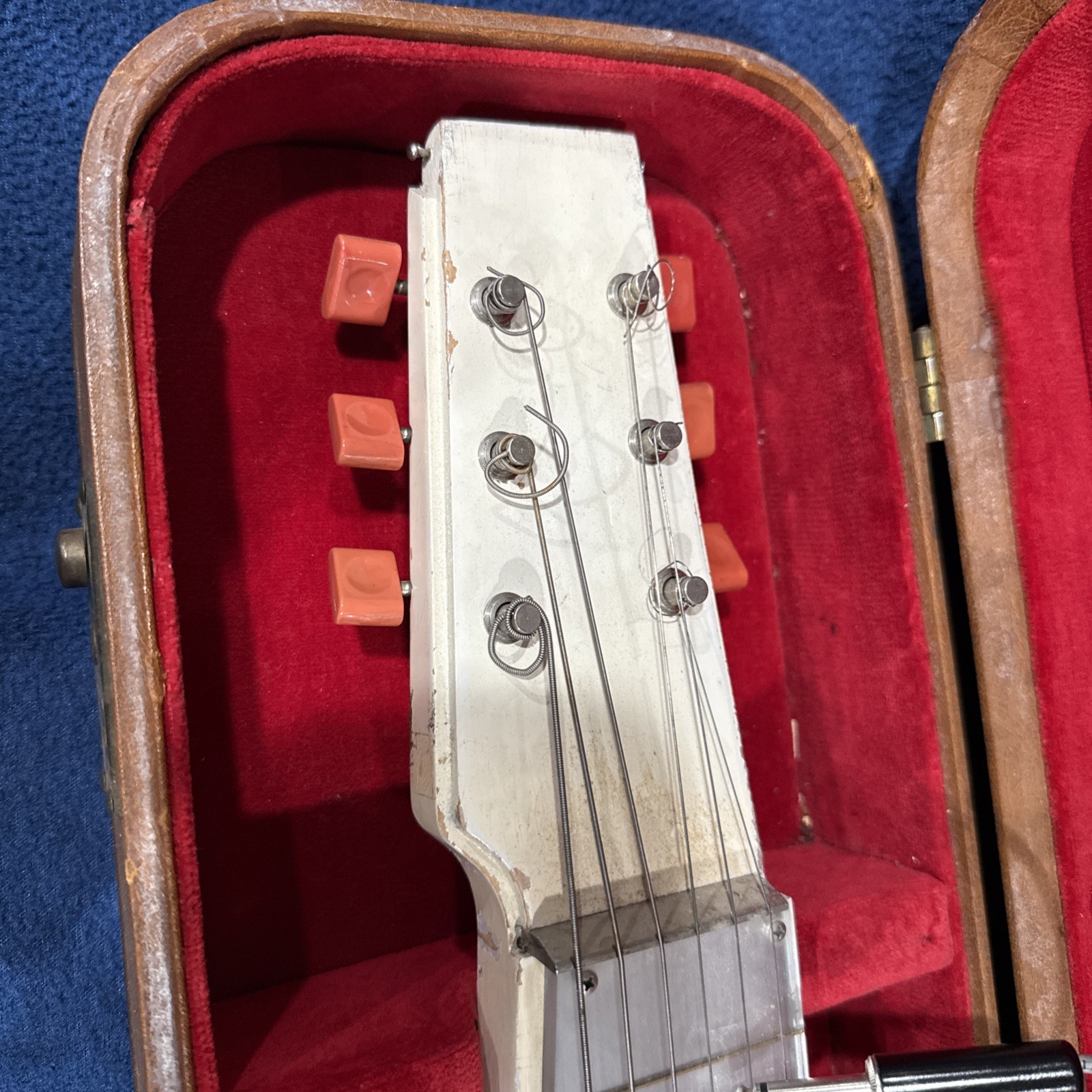 1953/52 Vintage Gibson Ultratone White/Coral Lap Steel Guitar w/ Case
