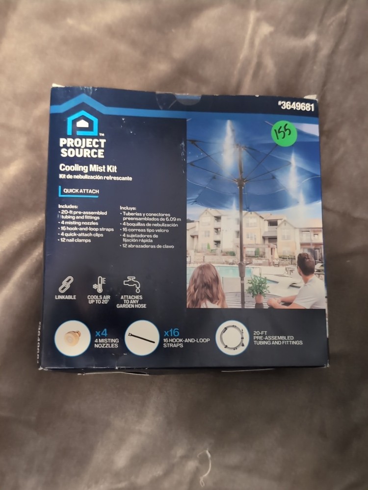 Project Source Cooling Mist Kit Quick Attach Simple Hose Setup #3649681 PSM104
