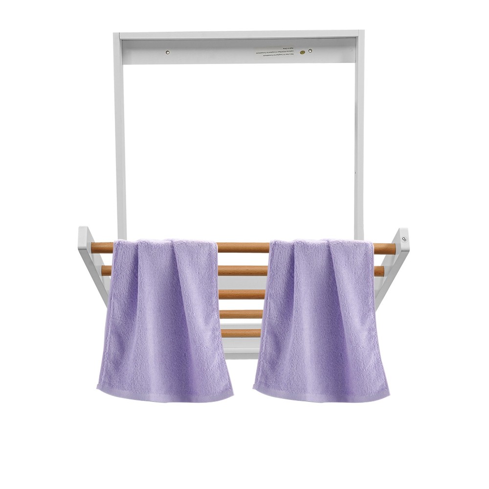 Wall Mounted Clothes Drying Rack Laundry Drying Rack Collapsible Load 5kg White