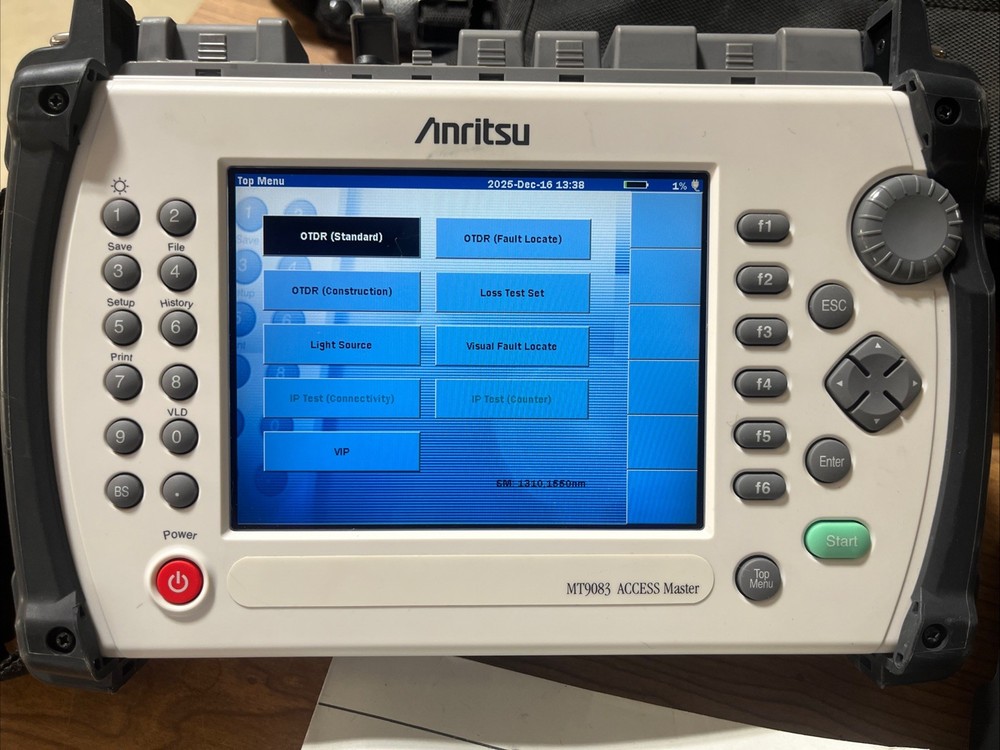 Anritsu Access Master MT9083A1 Opts 10/7/2