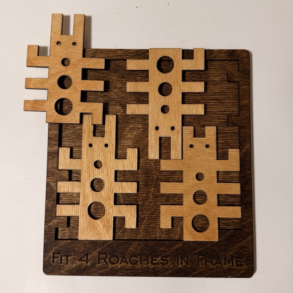 Handmade Roach Puzzle | Tricky Wooden Brain Teaser Gift