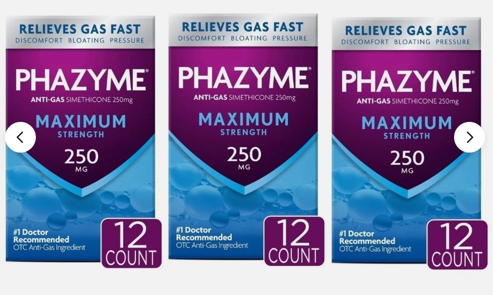 (Pack 3) Phazyme Maximum Strength Softgels 36 Each Exp 6/26+