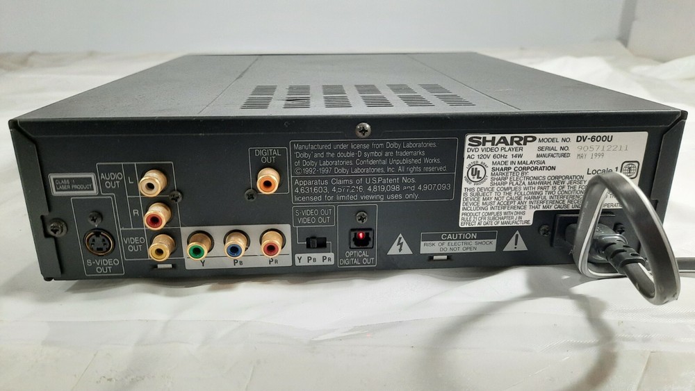Sharp DV-600U DVD Player