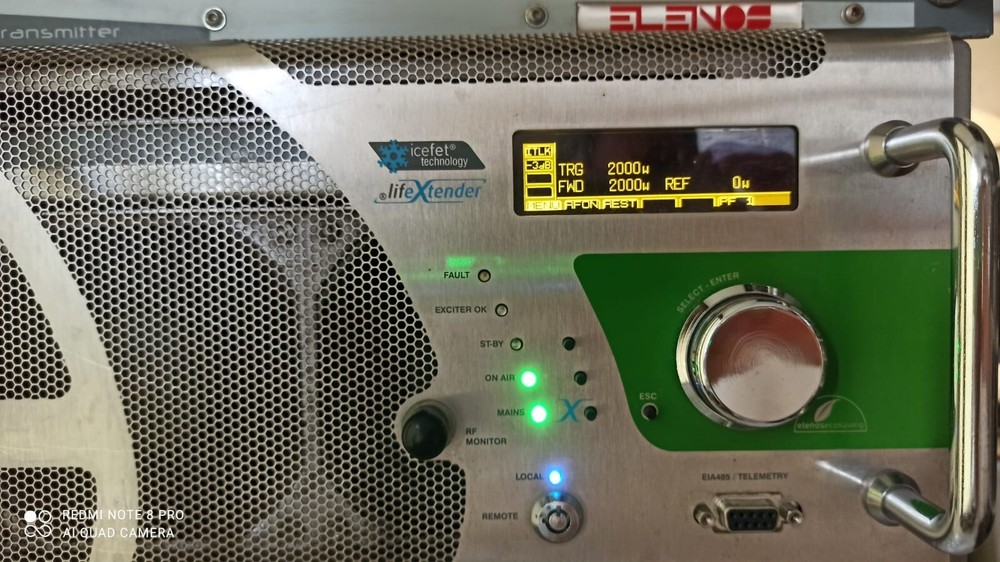 Broadcast Professional Elenos 2000w FM Transmitter Wide Band 88 108