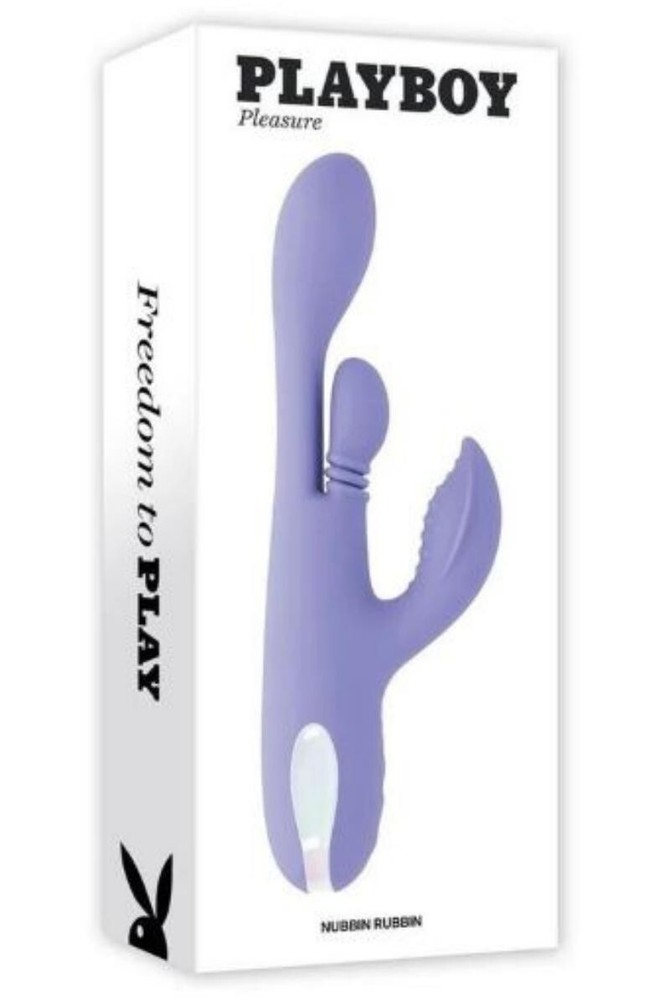 Playboy Nubbin Rubbin Ultimately Powerful Rabbit Vibrator, New