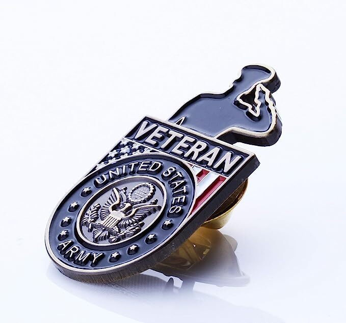 Army Veteran Salute Pin