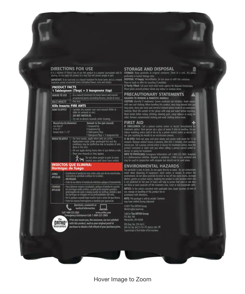 Ortho Orthene Fire Ant Killer1 (Twin Pack)