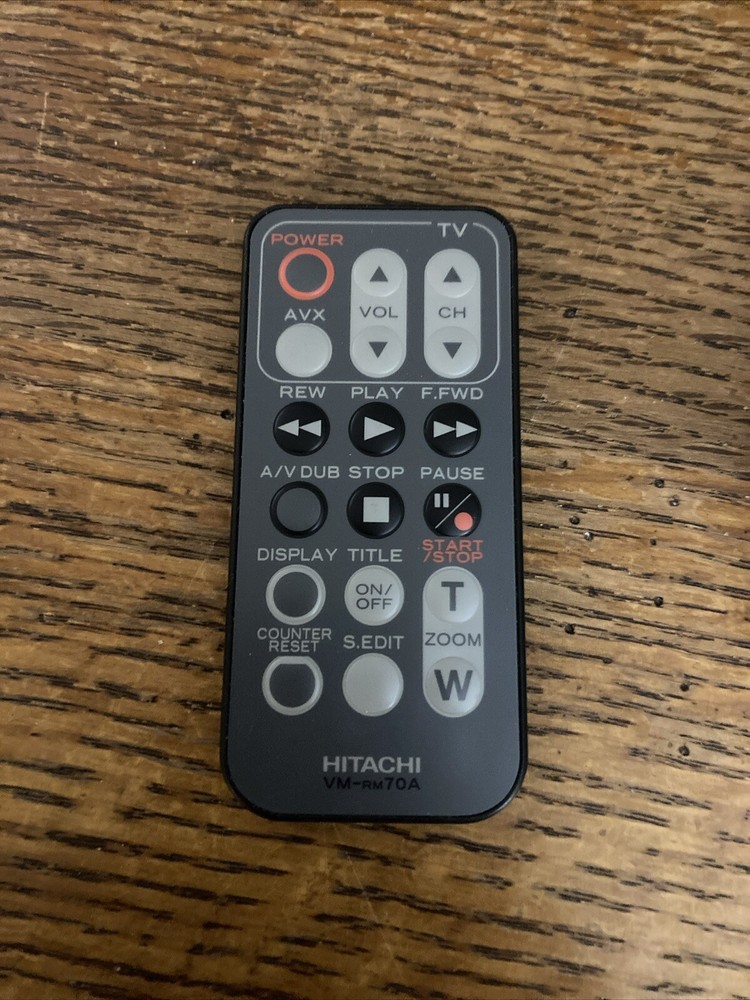 Hitachi VM-RM70A Camcorder Remote Control Fits Other Models