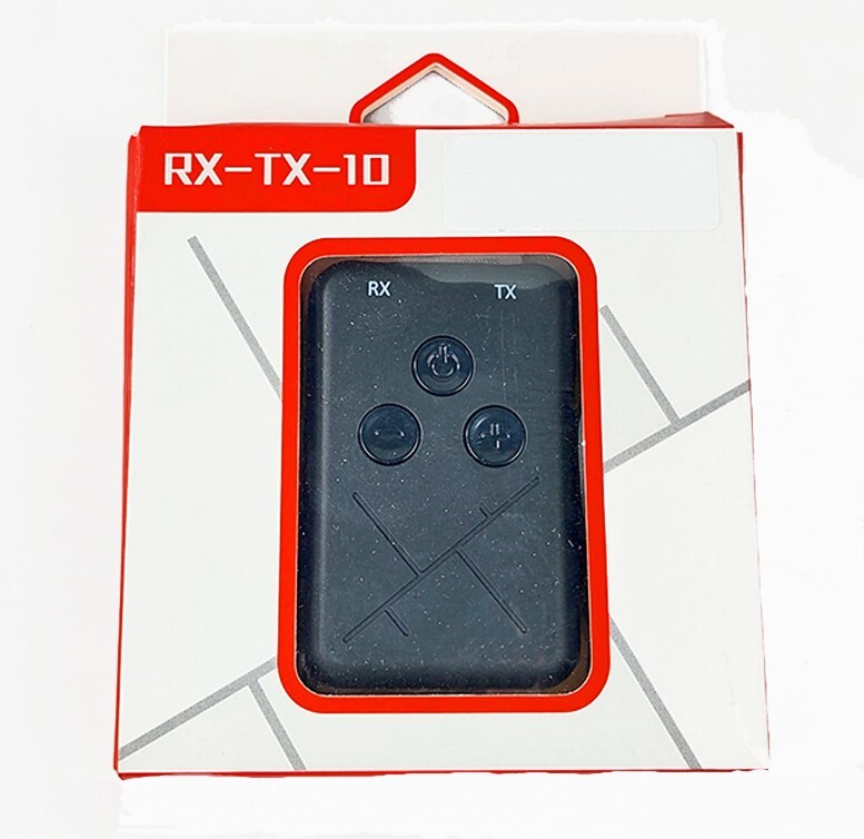 Bluetooth V5.0 Transmitter and Receiver with 3.5mm Audio Input-Out USB Charging