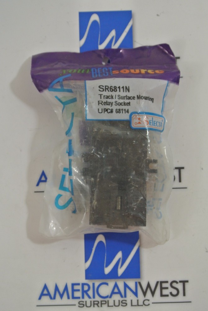 Selecta SR6811N Track/Surface Mounting Relay Socket