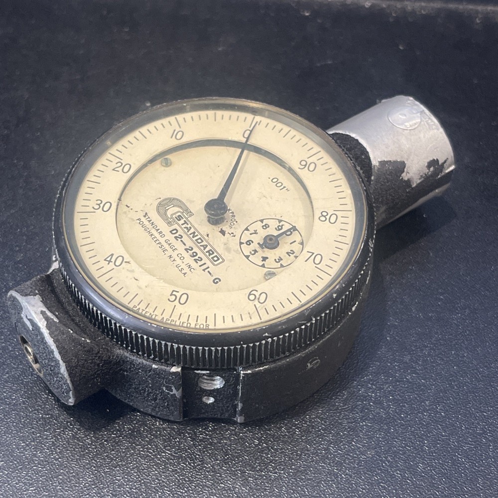 Standard Gage Co. USA Dial Indicator – Model D2‑29211‑G, 2-1/4" diameter