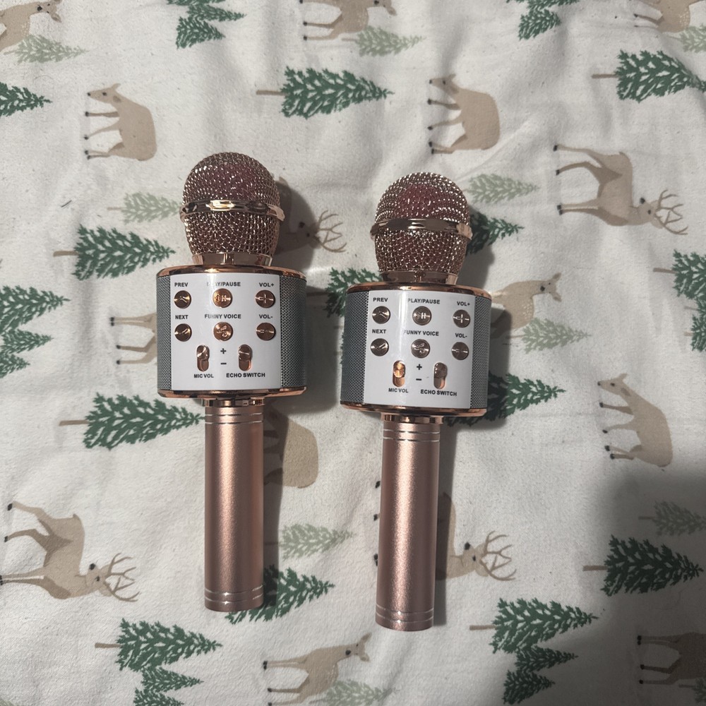 Wireless Bluetooth Karaoke Microphone, Rechargeable USB Handheld