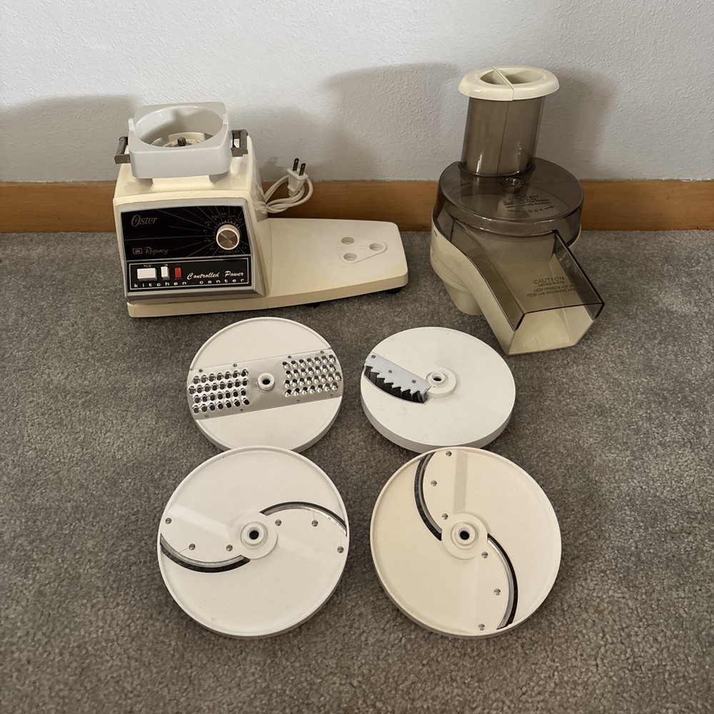 Vintage Oster 12-speed Regency Kitchen Center Bundle *TESTED & WORKING*