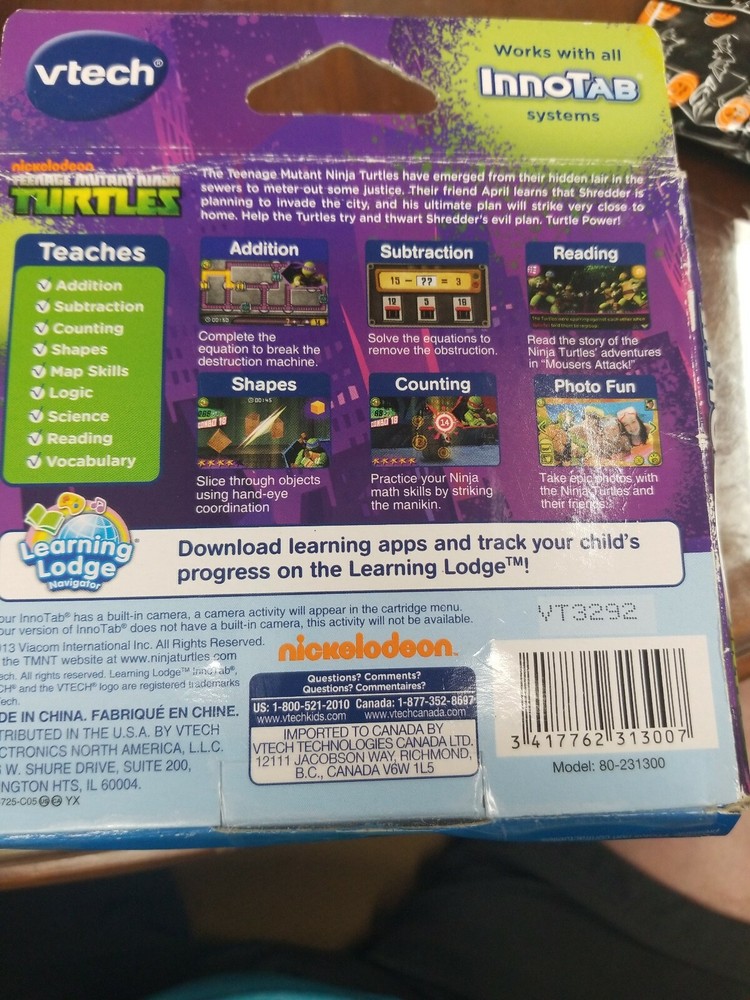 VTech Multi math-Ninja Cartridge for Vtech InnoTab Systems