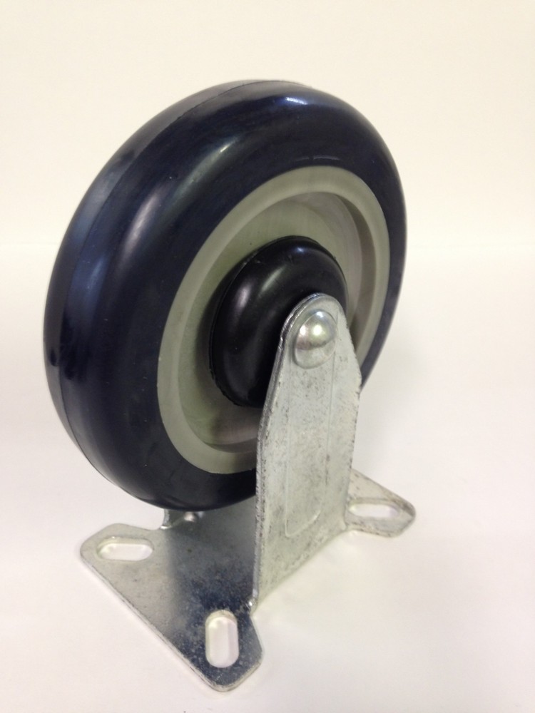 LARGE RIGID PLATE WITH 5″ X 1.25″ POLYURETHANE ON POLYPROPYLENE WHEEL
