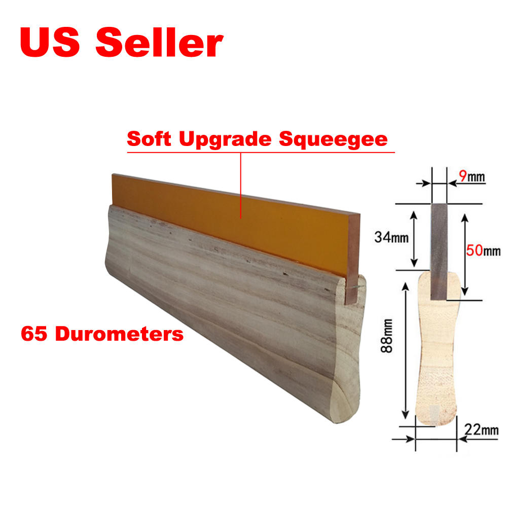 1pc 13Inch Silk Screen Printing Squeegee Ink Scraper Scratch Board 65 Durometer
