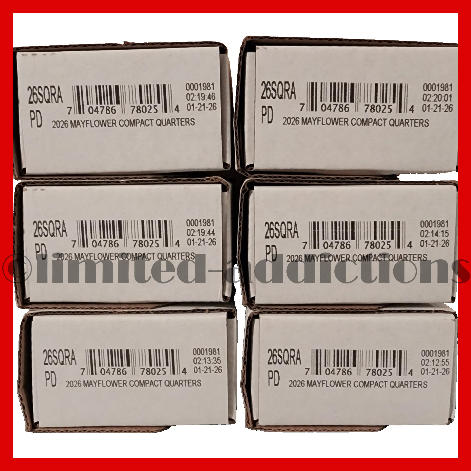 🔵🔴 USMINT 2026 P & D MAYFLOWER COMPACT QUARTER 2-ROLL SET - SHIPS NOW!! 🔵🔴