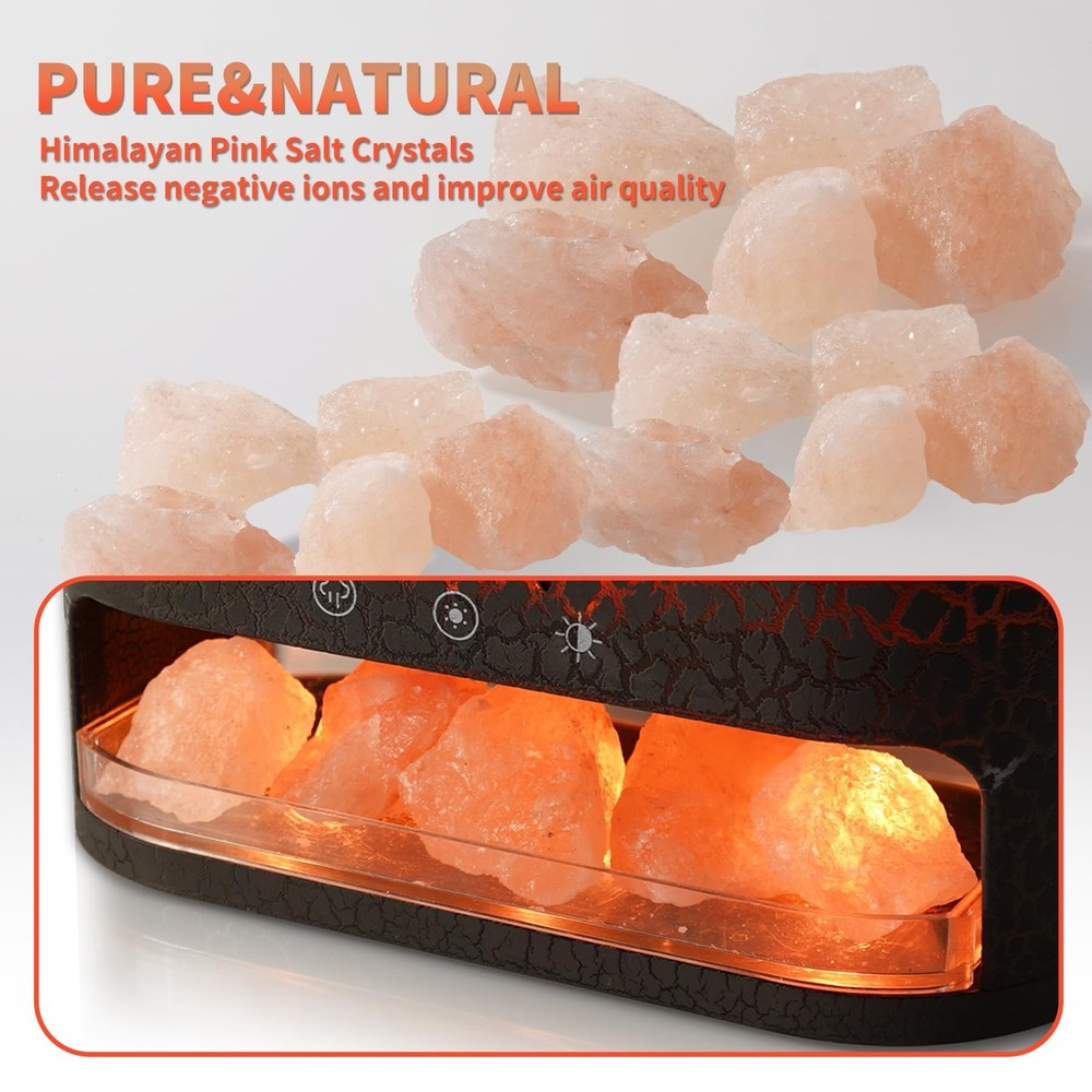 Essential Oil Diffuser 250ML, Aromatherapy Diffuser with Himalayan Pink Salt ...