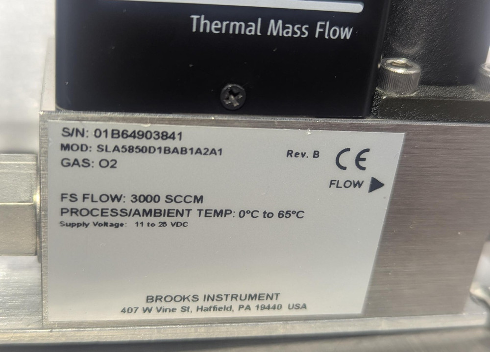 Brooks Instrument SLA5850D1BAB1A2A1 Mass Flow Controller