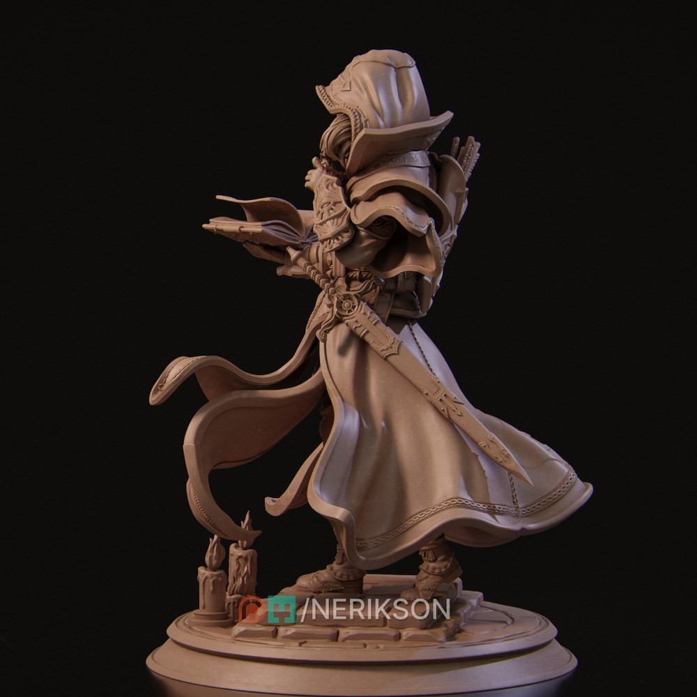 Elf Priest by Nerikson | Commission | Painted |
