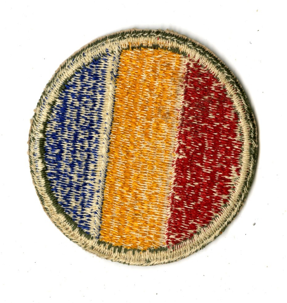 Replacement and Schools Command White Back Patch WWII Vintage