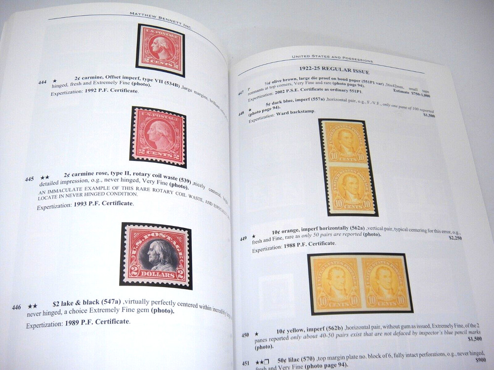 Matthew Bennett Stamp Auction Catalog Dr Robert Rafajko Collection 2004 #270