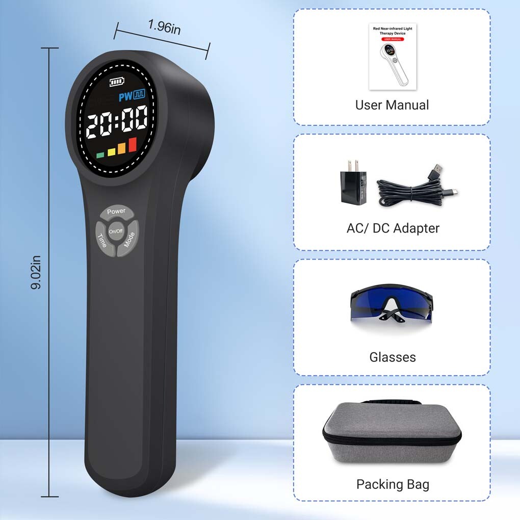 Medical 1760mW Cold Laser Therapy Device Class4 Human Horses Dogs Pain Relief