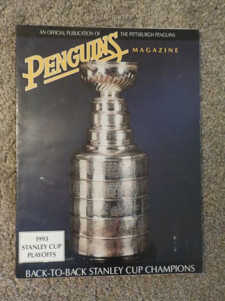 1993 Pittsburgh Penguins Vs New Jersey Devils Playoff Program Stanley Cup