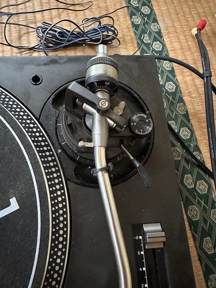 Technics SL-1200MK3D DJ Turntable Black with Headshell Tested & Working Used