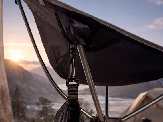 Medium Black Outdoor Folding Chair by Cokima
