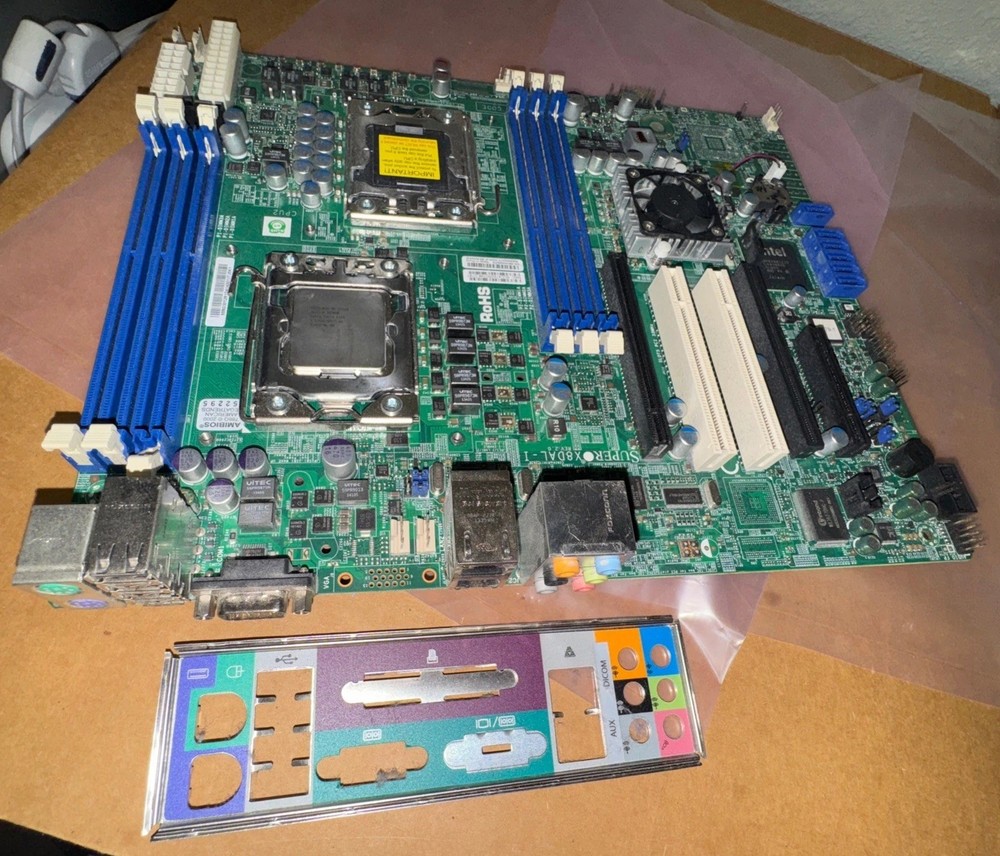 Supermicro X8DAL-I Dual Socket CPU Intel ATX Server Motherboard +CPU(1)