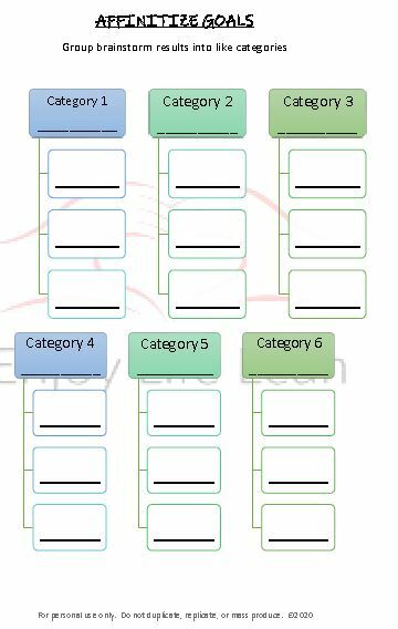 Printable Goal Setting Digital File