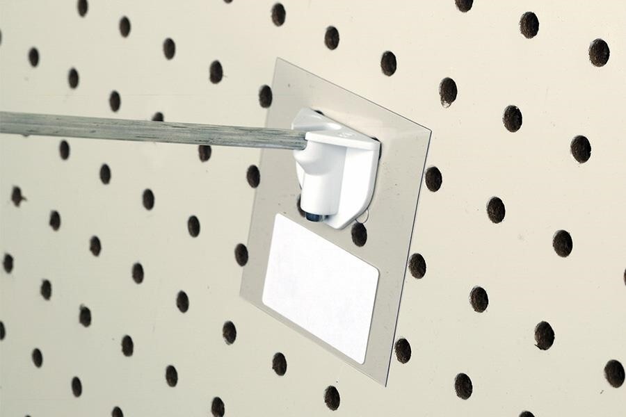 Pegboard Label Holders for Peg Hooks-200 pieces-Peg Back Label Holder