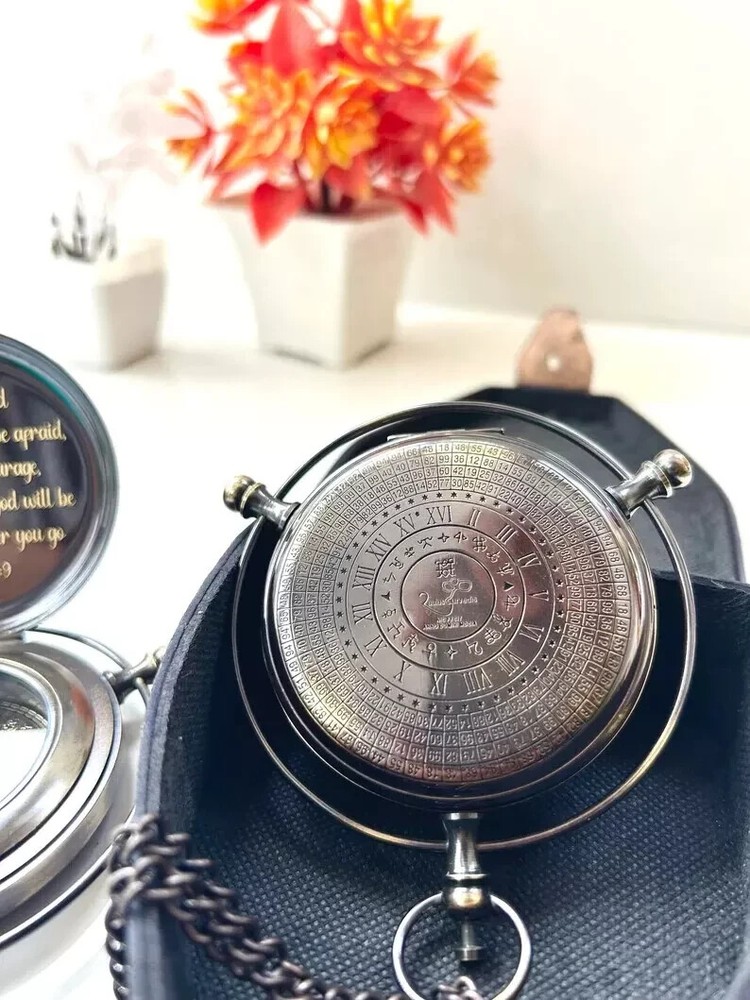 Antique Brass Compass 'Original' Alethiometer Symbol reader Truth