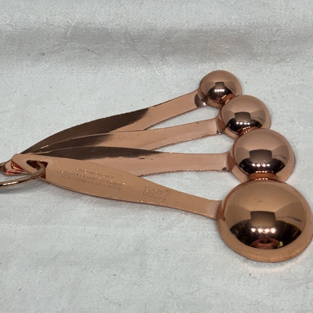 4 Piece Giadzy Copper Plate Measuring Spoons