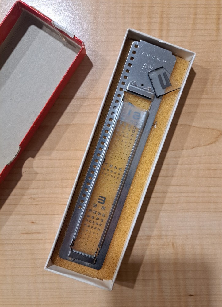American Optical Project-O-Chart Slide Optical Vision Testing Buffalo NY
