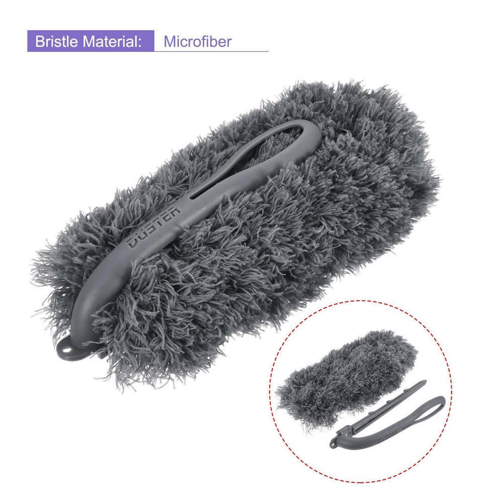 Microfiber Duster Reusable Feather Duster Gray