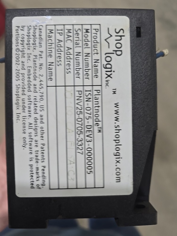 Shop Logix Isn-075-dev3-000005 Plantnode Communication Module