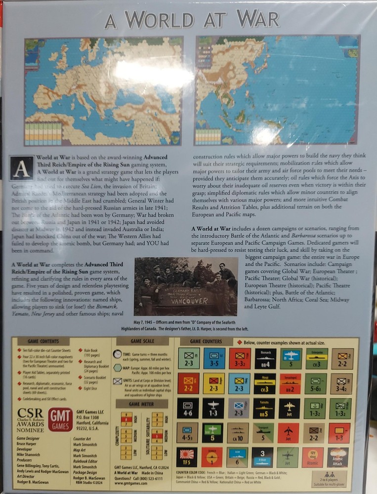 GMT A World at War (4th Printing)