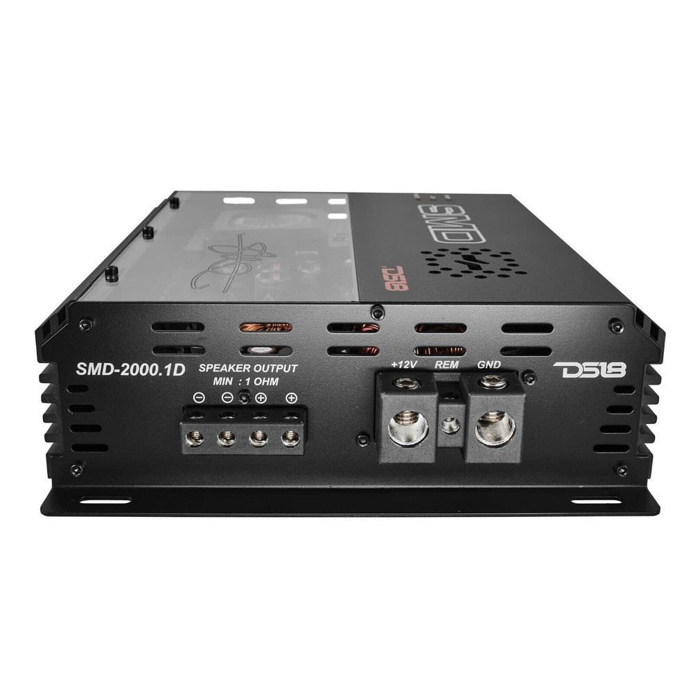 DS18 SMD-2000.1D 2000 Watt RMS Monoblock Class-D Amplifier VM1 Voltmeter Korean