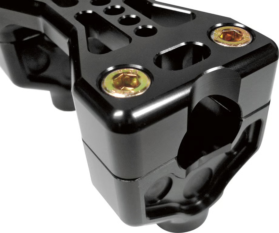 Joker Machine Series 900 Handlebar Clamp Assemblies - Black Anodized Motorcycle