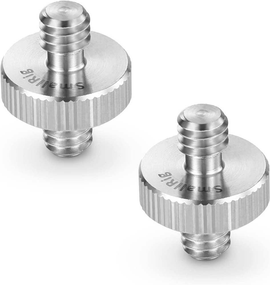 SmallRig 1/4" to Male Threaded Screw Adapter 2pcs, thread