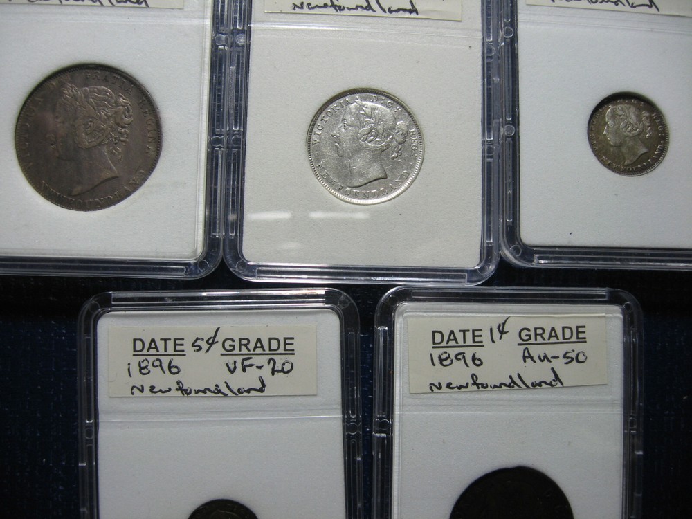 1896 Newfoundland coin set