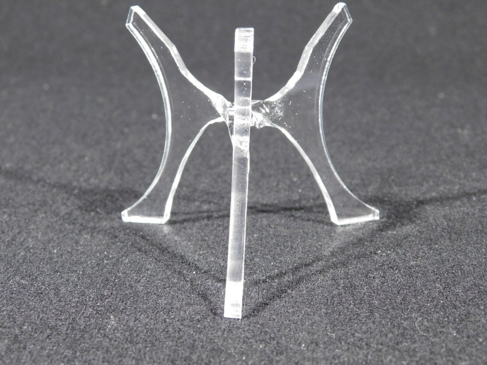 Sphere Display Stand Three Post Clear Lucite Medium Size