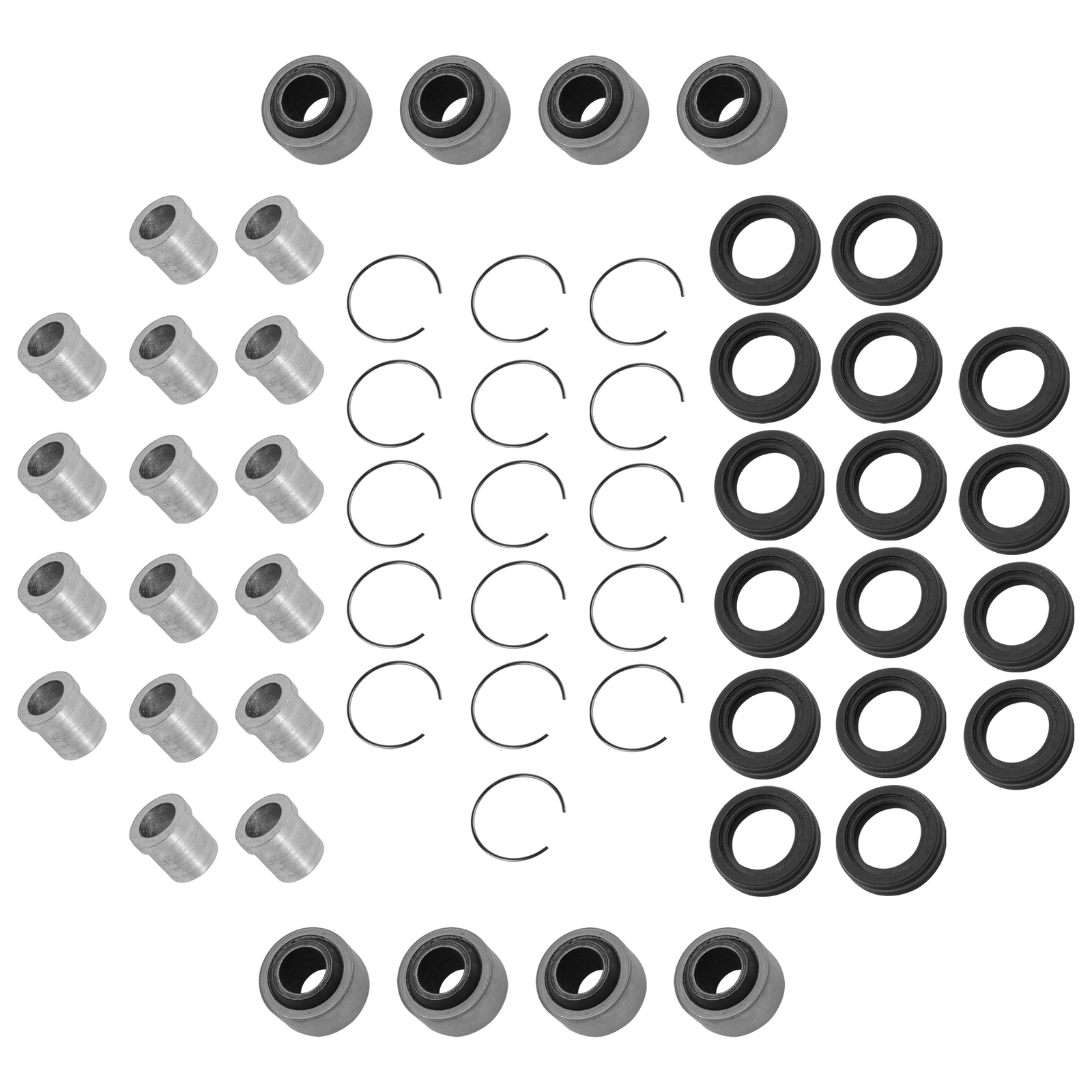 Front Upper & Lower A-Arm Bushing Kit For Honda Sportrax 300 TRX300EX 93-04 L/R